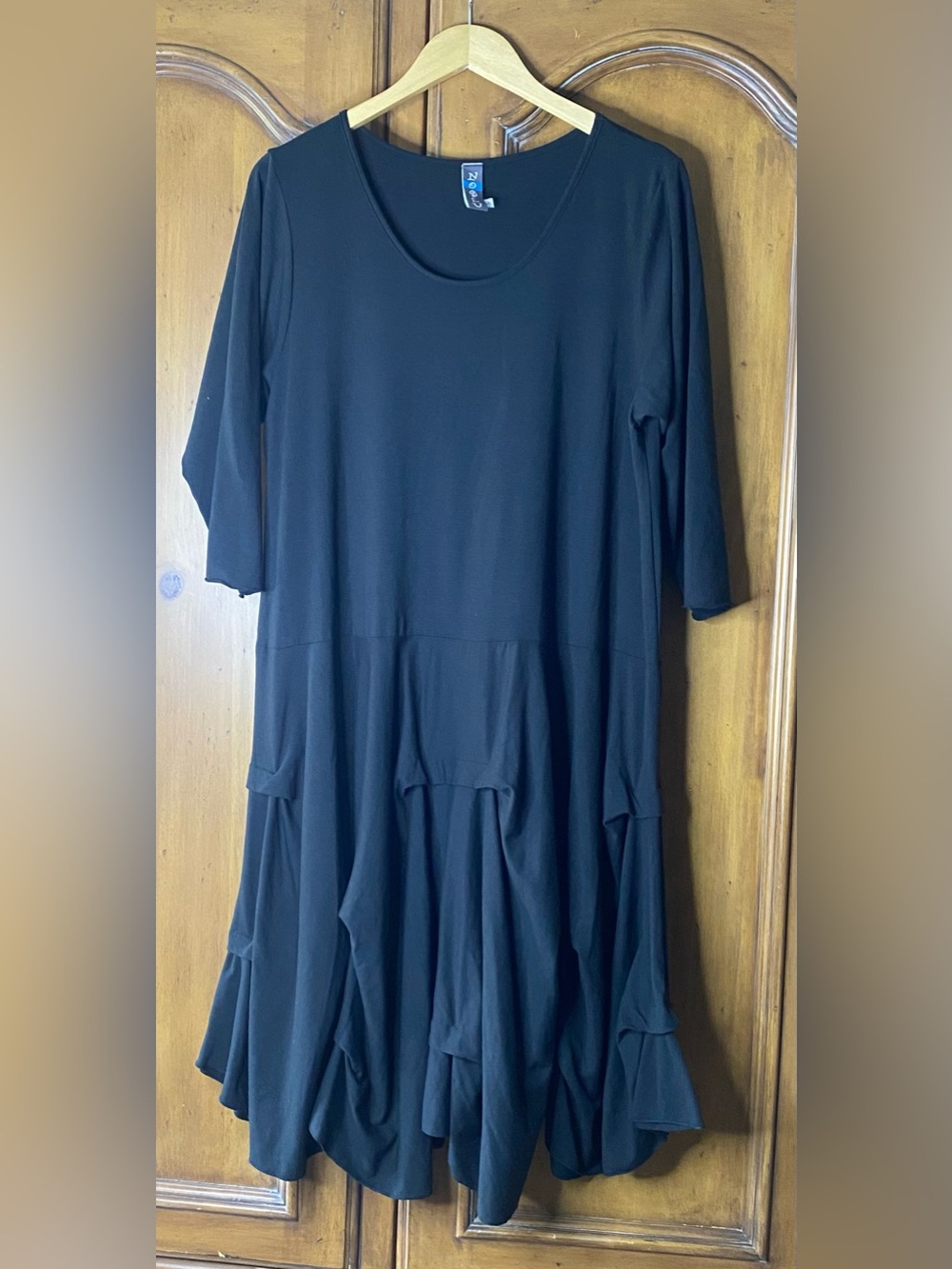 noblu womens Large Cotton Blend Knit Dress Whimsigoth Boho Lagenlook